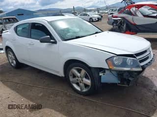2013 Dodge Avenger SE V6 with VIN 1C3CDZAG2DN768724, listed as a IAAI auction lot 42414370 with 129,247 mi miles and . Bid and sale history available at DreamBid. Image 1.