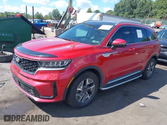 2021 Kia Sorento EX with VIN KNDRH4LG0M5024470, listed as a IAAI auction lot 43131017 with 85,732 mi miles and . Bid and sale history available at DreamBid. Image 2.