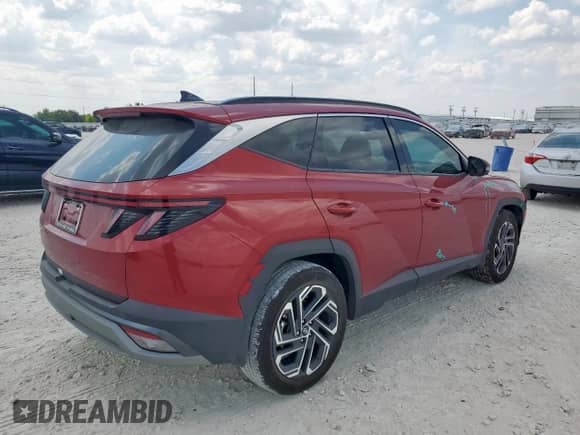 2025 Hyundai Tucson Limited с VIN 5NMJE3DE2SH527599, выставлен на аукционе Copart как лот 80493625 с пробегом 3 438 миль миль и Списание • Salvage title. История ставок и продаж доступна на DreamBid. Изображение 3.