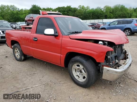 2002 Chevrolet Silverado 1500 LS with VIN 1GCEC14T32Z341480, listed as a Copart auction lot 55023705 with 161,243 mi miles and Salvage title. Bid and sale history available at DreamBid. Image 4.