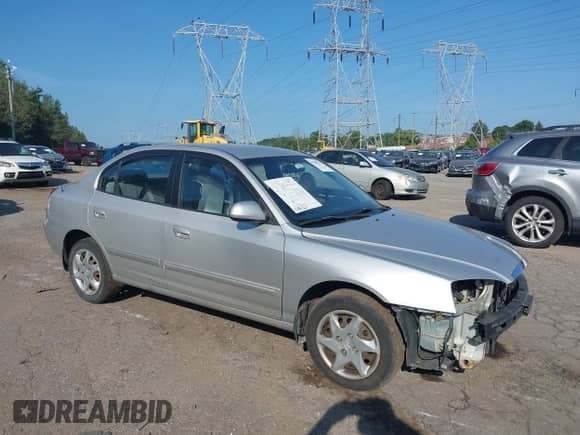 2004 Hyundai Elantra GLS with VIN KMHDN46D64U883987, listed as a IAAI auction lot 42949282 with 96,654 mi miles and . Bid and sale history available at DreamBid. Image 1.