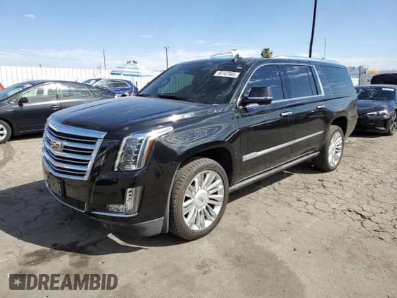 2020 Cadillac Escalade ESV Platinum с VIN 1GYS4KKJ4LR237227, выставлен на аукционе Copart как лот 46142905 с пробегом 45 559 миль миль и Списание • Salvage title. История ставок и продаж доступна на DreamBid. Изображение 1.