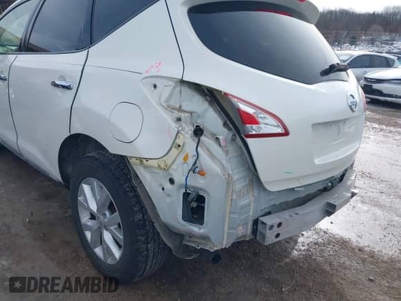 2013 Nissan Murano SL with VIN JN8AZ1MU3DW212881, listed as a IAAI auction lot 41645474 with Not provided miles and . Bid and sale history available at DreamBid. Image 13.