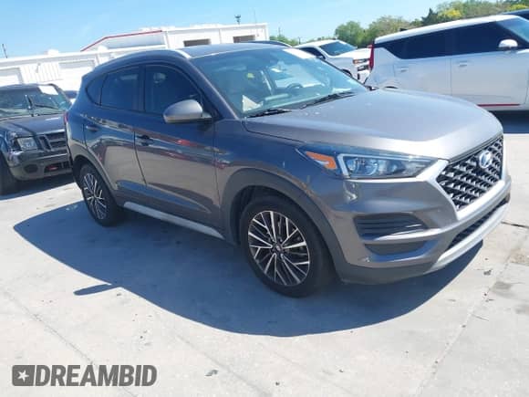 2021 Hyundai Tucson SEL with VIN KM8J33AL2MU375842, listed as a IAAI auction lot 41839481 with 76,643 mi miles and . Bid and sale history available at DreamBid. Image 1.