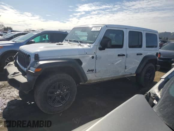 2024 Jeep Wrangler Willys с VIN 1C4PJXDN5RW109963, выставлен на аукционе Copart как лот 44805015 с пробегом 13 578 миль миль и Списание • Salvage title. История ставок и продаж доступна на DreamBid. Изображение 1.