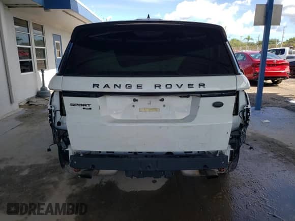 2020 Land Rover Range Rover Sport HST with VIN SALWS2RU3LA881953, listed as a Copart auction lot 80664335 with 28,736 mi miles and Non repairable. Bid and sale history available at DreamBid. Image 6.