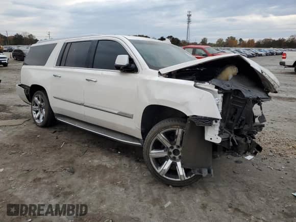 2017 Cadillac Escalade ESV Luxury with VIN 1GYS3HKJ5HR124836, listed as a Copart auction lot 78866754 with 148,559 mi miles and Salvage title. Bid and sale history available at DreamBid. Image 4.