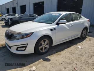 2015 Kia Optima LX with VIN KNAGM4A71F5626252, listed as a Copart auction lot 89698435 with 156,800 mi miles and Clean title. Bid and sale history available at DreamBid. Image 1.