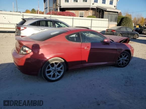 2008 Hyundai Tiburon GT with VIN KMHHN66F18U283379, listed as a Copart auction lot 77849124 with 97,179 mi miles and Clean title. Bid and sale history available at DreamBid. Image 3.