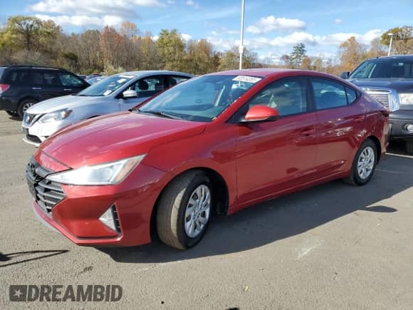 2019 Hyundai Elantra SE with VIN 5NPD74LF7KH452327, listed as a Copart auction lot 90514355 with 96,894 mi miles and Clean title. Bid and sale history available at DreamBid. Image 1.