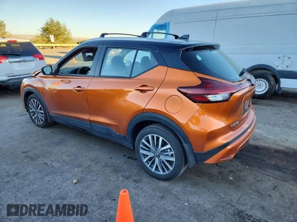 2024 Nissan Kicks SV with VIN 3N1CP5CV6RL487382, listed as a Copart auction lot 81606925 with 22,521 mi miles and Salvage title. Bid and sale history available at DreamBid. Image 2.