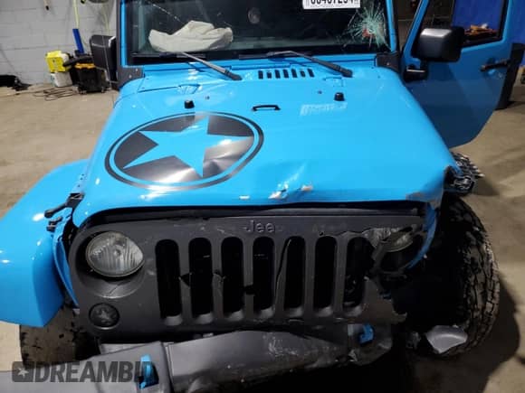 2017 Jeep Wrangler Willys Wheeler with VIN 1C4AJWAG3HL584372, listed as a Copart auction lot 85467294 with Not provided miles and Salvage title. Bid and sale history available at DreamBid. Image 13.