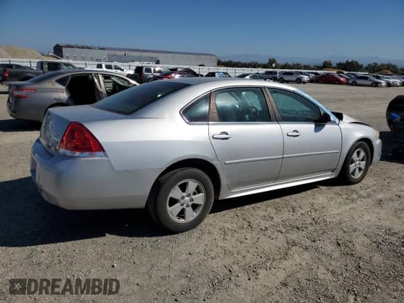2011 Chevrolet Impala LT Fleet with VIN 2G1WG5EK2B1251115, listed as a Copart auction lot 83832255 with 93,135 mi miles and Salvage title. Bid and sale history available at DreamBid. Image 3.