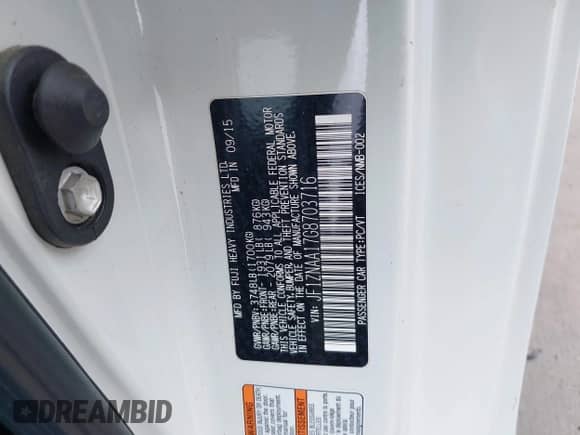 2016 Scion FR-S with VIN JF1ZNAA17G8703716, listed as a IAAI auction lot 43095975 with 68,197 mi miles and . Bid and sale history available at DreamBid. Image 9.