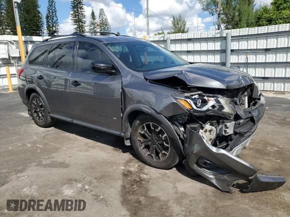 2019 Nissan Pathfinder S z VIN 5N1DR2MN4KC637382, wystawiony jako Copart lot #84215955 z przebiegiem 165 873 mil mil oraz Szkoda całkowita • Salvage title. Historia ofert i sprzedaży dostępna na DreamBid. Obrazek 4.