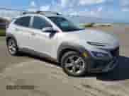 2023 Hyundai Kona SEL with VIN KM8K6CAB8PU041726, listed as a Copart auction lot 45768715 with 15,569 mi miles and Salvage title. Bid and sale history available at DreamBid. Image 4.