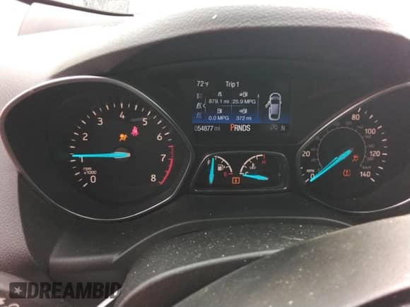 2017 Ford Escape Titanium with VIN 1FMCU0JD4HUD74615, listed as a Copart auction lot 80097925 with 54,877 mi miles and Clean title. Bid and sale history available at DreamBid. Image 9.