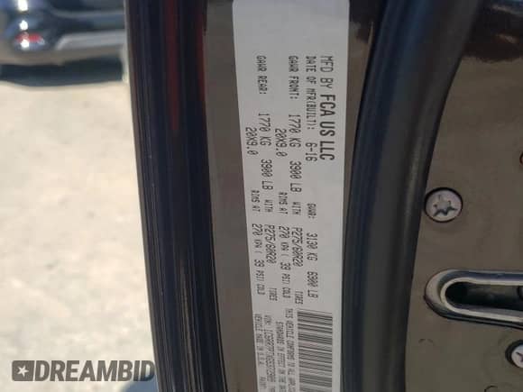 2016 Ram 1500 Longhorn with VIN 1C6RR7PTXGS372909, listed as a Copart auction lot 62058565 with 202,642 mi miles and Salvage title. Bid and sale history available at DreamBid. Image 12.