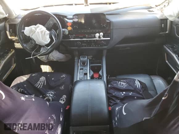 2022 Nissan Pathfinder Platinum with VIN 5N1DR3DG7NC256203, listed as a Copart auction lot 49656475 with 48,458 mi miles and Salvage title. Bid and sale history available at DreamBid. Image 8.