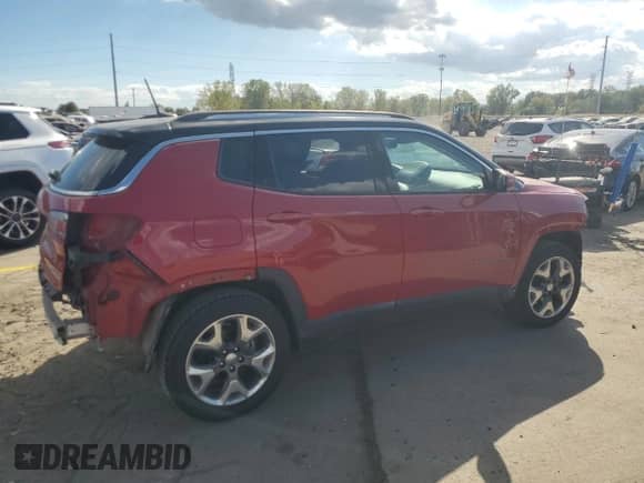 2019 Jeep Compass Limited z VIN 3C4NJDCB8KT638591, wystawiony jako Copart lot #82241535 z przebiegiem 50 319 mil mil oraz Czysty tytuł • Clean title. Historia ofert i sprzedaży dostępna na DreamBid. Obrazek 3.