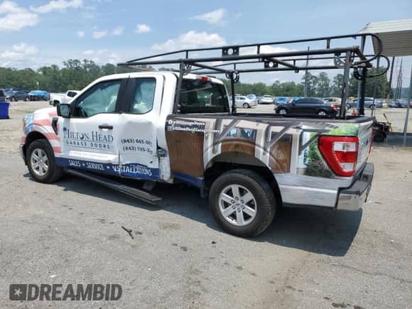 2021 Ford F-150 XL с VIN 1FTEX1CB9MKE32021, выставлен на аукционе Copart как лот 57315915 с пробегом 43 942 миль миль и Списание • Salvage title. История ставок и продаж доступна на DreamBid. Изображение 2.