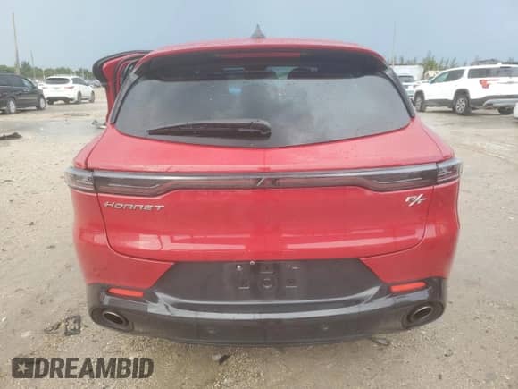 2024 Dodge Hornet R/T with VIN ZACPDFCW3R3A44255, listed as a Copart auction lot 84245075 with 24,300 mi miles and Non repairable. Bid and sale history available at DreamBid. Image 6.
