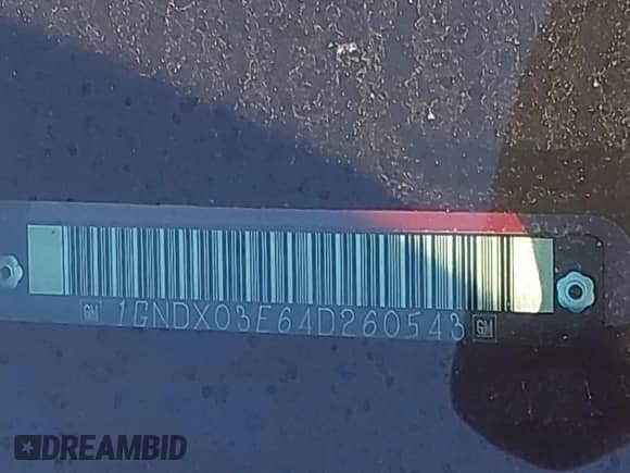 2004 Chevrolet Venture LS с VIN 1GNDX03E64D260543, выставлен на аукционе IAAI как лот 42210336 с пробегом 248 518 миль миль и . История ставок и продаж доступна на DreamBid. Изображение 12.