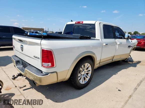 2016 Ram 1500 Longhorn z VIN 1C6RR7PM4GS212713, wystawiony jako Copart lot #80459945 z przebiegiem Nie podano mil oraz Szkoda całkowita • Salvage title. Historia ofert i sprzedaży dostępna na DreamBid. Obrazek 3.