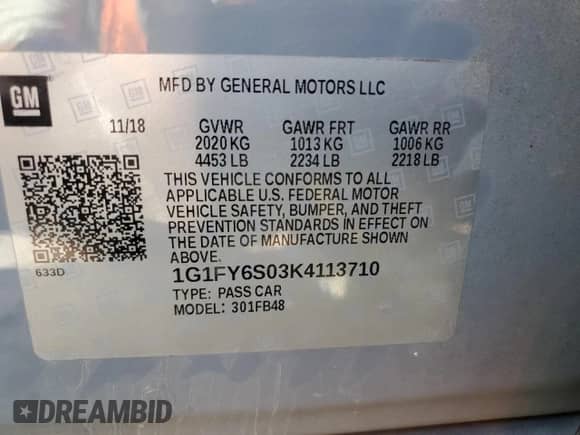 2019 Chevrolet Bolt EV LT z VIN 1G1FY6S03K4113710, wystawiony jako Copart lot #68834063 z przebiegiem 43 214 mil mil oraz . Historia ofert i sprzedaży dostępna na DreamBid. Obrazek 12.