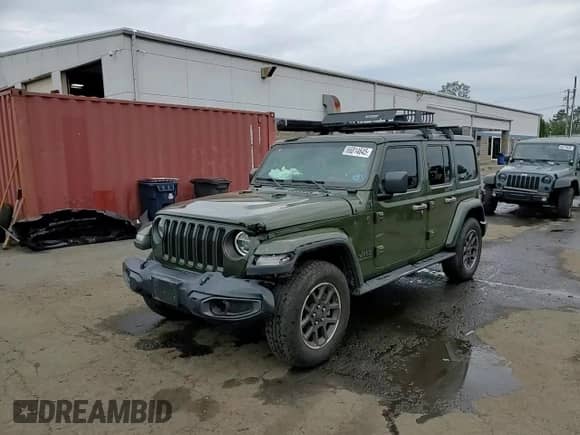 2021 Jeep Wrangler Unlimited Sport with VIN 1C4HJXDN5MW638391, listed as a Copart auction lot 66814645 with 30,881 mi miles and Salvage title. Bid and sale history available at DreamBid. Image 13.