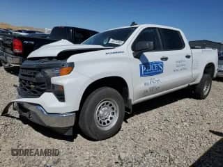 2024 Chevrolet Silverado 1500 Work Truck with VIN 3GCPDAEK2RG136528, listed as a Copart auction lot 69179365 with 23,135 mi miles and Salvage title. Bid and sale history available at DreamBid. Image 1.