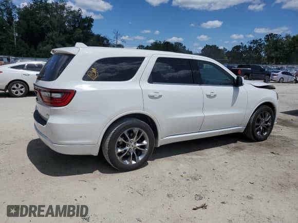 2020 Dodge Durango GT Plus with VIN 1C4RDHDG6LC301358, listed as a Copart auction lot 62291985 with 121,532 mi miles and Non repairable. Bid and sale history available at DreamBid. Image 3.