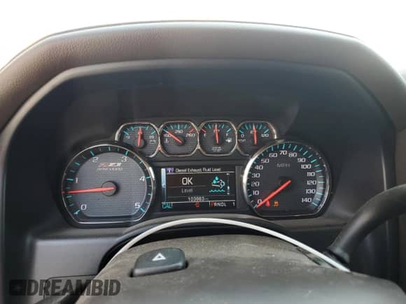 2018 Chevrolet Silverado 3500HD LTZ with VIN 1GC4K0CY7JF217556, listed as a Copart auction lot 80359945 with 103,863 mi miles and Salvage title. Bid and sale history available at DreamBid. Image 9.