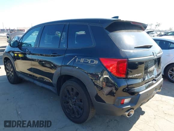 2022 Honda Passport EX-L with VIN 5FNYF7H57NB006607, listed as a IAAI auction lot 42856801 with 29,366 mi miles and . Bid and sale history available at DreamBid. Image 3.