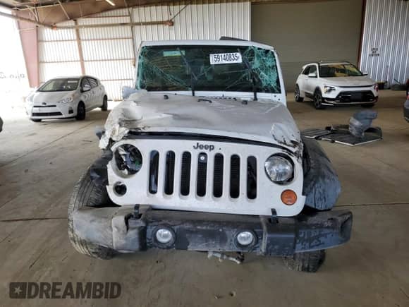 2013 Jeep Wrangler Sport with VIN 1C4AJWAG5DL677940, listed as a Copart auction lot 59140835 with Not provided miles and Non repairable. Bid and sale history available at DreamBid. Image 5.