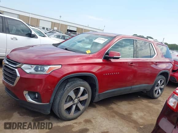 2018 Chevrolet Traverse LT with VIN 1GNERHKW1JJ116144, listed as a IAAI auction lot 43212606 with 121,318 mi miles and . Bid and sale history available at DreamBid. Image 14.