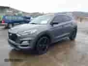 2019 Hyundai Tucson Ultimate with VIN KM8J3CAL2KU929121, listed as a IAAI auction lot 40793502 with 142,846 mi miles and . Bid and sale history available at DreamBid. Image 2.