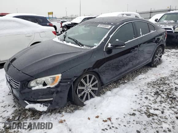 2015 Volvo S60 T6 Drive-E with VIN YV149MFK5F2339707, listed as a Copart auction lot 82493884 with 87,932 mi miles and Salvage title. Bid and sale history available at DreamBid. Image 1.