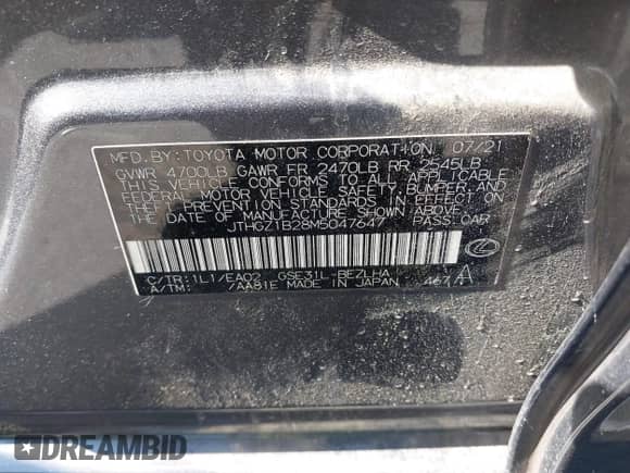 2021 Lexus IS 350 F Sport с VIN JTHGZ1B28M5047647, выставлен на аукционе IAAI как лот 42485887 с пробегом 27 544 миль миль и . История ставок и продаж доступна на DreamBid. Изображение 9.