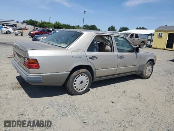1991 Mercedes-Benz 300 E with VIN WDBEA30D5MB422362, listed as a Copart auction lot 58992725 with Not provided miles and Salvage title. Bid and sale history available at DreamBid. Image 3.
