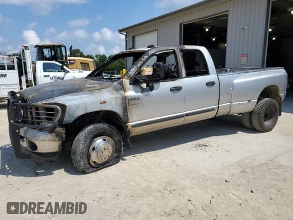 2007 Dodge 3500 SLT with VIN 3D7MX48C27G709950, listed as a Copart auction lot 66548895 with Not provided miles and Salvage title. Bid and sale history available at DreamBid. Image 1.