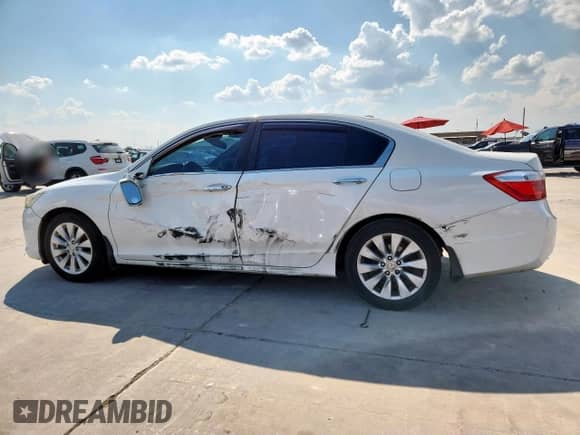 2013 Honda Accord EX-L с VIN 1HGCR2F86DA160994, выставлен на аукционе Copart как лот 81394335 с пробегом 149 823 миль миль и Списание • Salvage title. История ставок и продаж доступна на DreamBid. Изображение 2.