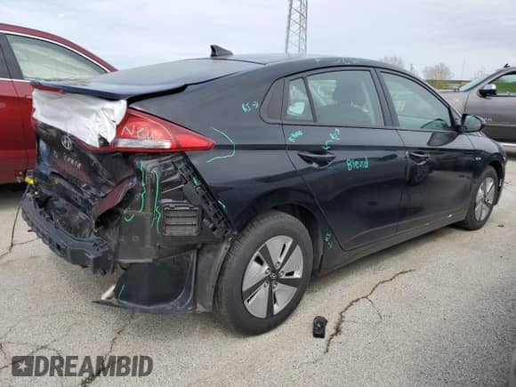 2019 Hyundai Ioniq Blue z VIN KMHC65LC8KU124376, wystawiony jako Copart lot #49629244 z przebiegiem 62 301 mil mil oraz . Historia ofert i sprzedaży dostępna na DreamBid. Obrazek 3.