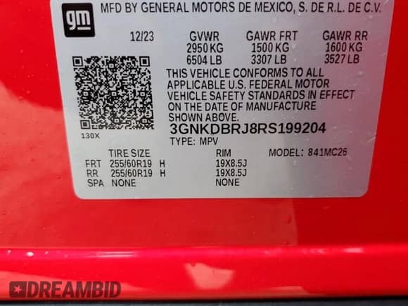 2024 Chevrolet Blazer EV eAWD LT z VIN 3GNKDBRJ8RS199204, wystawiony jako Copart lot #74947624 z przebiegiem 5 200 mil mil oraz Nie do naprawy • Non repairable. Historia ofert i sprzedaży dostępna na DreamBid. Obrazek 14.