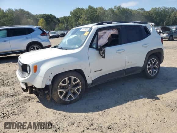 2017 Jeep Renegade Latitude z VIN ZACCJABB2HPF43371, wystawiony jako Copart lot #85837885 z przebiegiem 210 392 mil mil oraz Nie do naprawy • Non repairable. Historia ofert i sprzedaży dostępna na DreamBid. Obrazek 1.