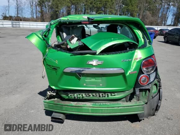 2015 Chevrolet Sonic RS with VIN 1G1JG6SB0F4113667, listed as a Copart auction lot 83773864 with Not provided miles and Salvage title. Bid and sale history available at DreamBid. Image 6.