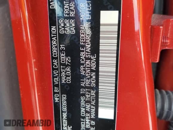 2020 Volvo S60 R-Design с VIN 7JR102FMXLG039783, выставлен на аукционе Copart как лот 76160944 с пробегом Не указан миль и Списание • Salvage title. История ставок и продаж доступна на DreamBid. Изображение 13.