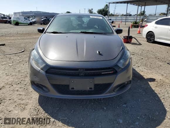 2016 Dodge Dart SXT Sport Blacktop with VIN 1C3CDFFAXGD817925, listed as a Copart auction lot 56976045 with 76,001 mi miles and Salvage title. Bid and sale history available at DreamBid. Image 5.