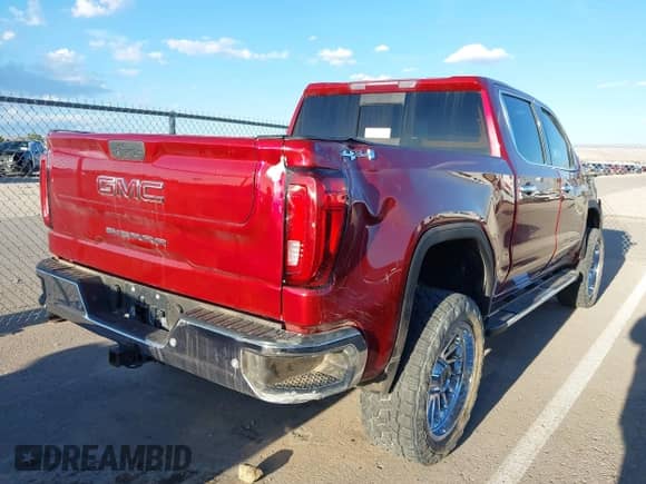 2020 GMC Sierra 1500 SLT with VIN 1GTU9DED4LZ297087, listed as a IAAI auction lot 43183096 with 71,752 mi miles and . Bid and sale history available at DreamBid. Image 4.
