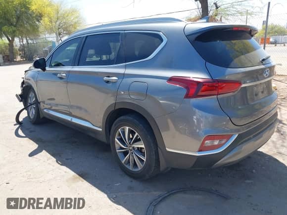 2019 Hyundai Santa Fe SEL Plus with VIN 5NMS33AD6KH099865, listed as a IAAI auction lot 42007106 with 103,095 mi miles and . Bid and sale history available at DreamBid. Image 3.